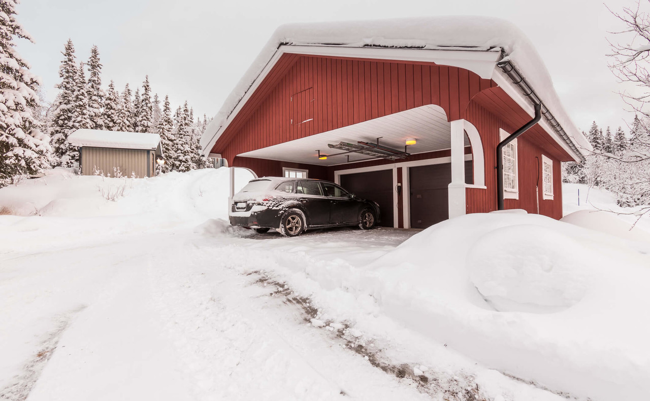 Hus om vinteren